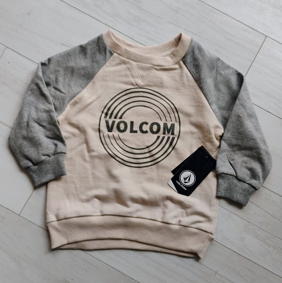 VOLCOM NEW Raglan Crewneck Sweatshirt,Sweatpants & Beanie - Picture 2 of 15